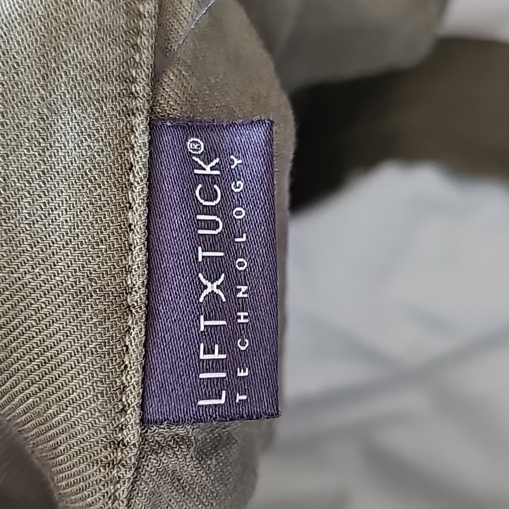 NYDJ Olive Green Linen Pants - Picture 5 of 6